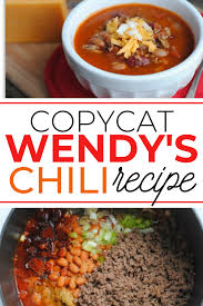 copycat recipe wendy s chili recipe