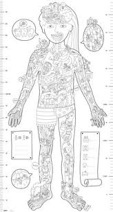Omy Design Play My Body Giant Colouring Poster White Black Made In Design Uk