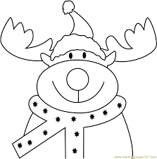 The game suggests hiding small reindeer figurines, but you can make reindeer for free by using printable reindeer coloring pages. Reindeer Face Coloring Page Christmas Deer Pictures To Color Christmas Colori Merry Christmas Coloring Pages Printable Christmas Coloring Pages Reindeer Face