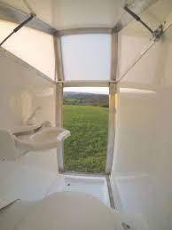bath2go pop up outhouse bolts to a camper van to go on the go camper bathroom camper tent trailer camping