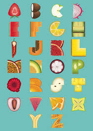 Fruity Alphabet By Florent Chau Via Behance Alphabet Design Typography Alphabet Alphabet Illustration