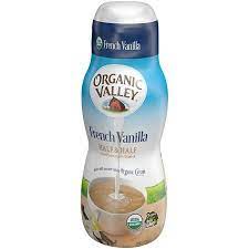 Organic Valley French Vanilla Half Half 1 Pint Walmart Com Organic Valley French Vanilla Organic Valley Milk