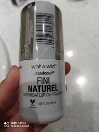 Wet N Wild Natural Finish Photofocus Setting Spray E301a Seal The Deal 45 Ml Inci Beauty