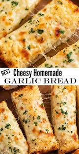 Cheesy Homemade Garlic Bread In 2020 Homemade Garlic Bread Recipes Easy Meals