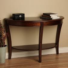 White standard half moon wood console table with drawers. Half Round Sofa Table Ideas On Foter