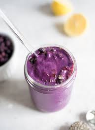 Lemon Chia Seed Blueberry Smoothie Recipe Smoothie Recipes Healthy Breakfast Breakfast Smoothie Recipes Smoothie Recipes