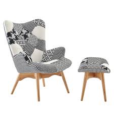 La eames lounge chair editada por vitra es una creación de charles y ray eames. Dukeliving Grant Featherston Replica Contour Lounge Chair Ottoman Platinum Model Patchwork Grey Buy Chair Ottoman Sets 2589581