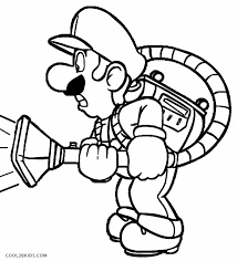 Gold ghost the gold ghost is the first ghost luigi encounters during the gameplay. Printable Luigi Coloring Pages For Kids