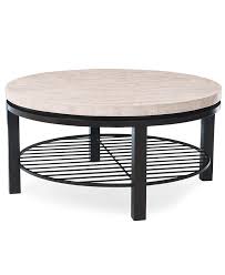 With the right selection of sofas, coffee tables, recliners and accent chairs it's easy to strike this delicate balance. Bernhardt Tempo Travertine Top Round Coffee Table Reviews Furniture Macy S