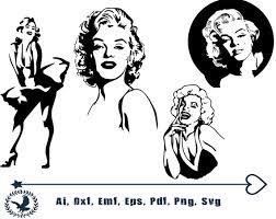 Free marilyn monroe silhouette vector download in ai, svg, eps and cdr. Marilyn Monroe Silhouette Clip Art Image Marilyn Monroe Etsy