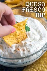 This Queso Fresco Dip With Sour Cream Takes Just Minutes To Prepare But Packs Big Flavor Creamy Sour Sour Cream Dip Recipes Sour Cream Dip Mexican Sour Cream