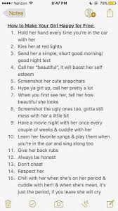 6) let her know when you think of her. Jaiden On Twitter To All Of The Guys Who Says They Can T Make Their Girl Happy Without Money Here S 50 Things You Can Do For Free To Make Her Happy Ur Welc