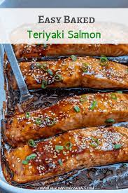 A Perfectly Flaky And Tender Salmon Recipe That S Made With An Easy Homemade Teriyaki Sauce A Baked Salmon Recipes Baked Teriyaki Salmon Salmon Teriyaki Recipe
