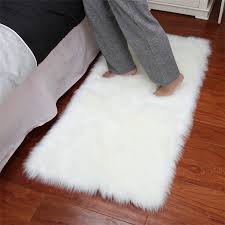 super soft faux fur sheepskin area rug