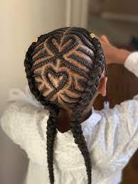 Heart Design For Braids Black Kids Hairstyles Hair Styles Kids Hairstyles