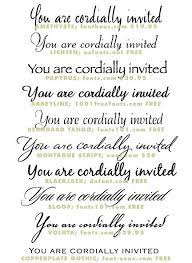 Wedding Invitation Typeface And Font Sources Invitation Ideas Invitation Fonts Wedding Invitation Fonts Wedding Invitations