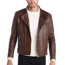 Bertram Leather Jacket Brown Leather Jacket Outfit Men Brown Leather Jacket Outfit Brown Leather Jacket