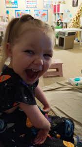 Here is the answer to the question that was posed in the story today! A  couple of weeks ago, when we had to go out, Ana had to go potty really bad