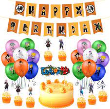 Here is a dragon ball z birthday card i drew for a friend of mine. 42 Pcs Dragon Ball Z Birthday Party Decorations Balloon Banner Cake Toppers Set Anime Party Supplies For Kids And Boys Walmart Com Walmart Com