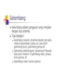 A tilted basin contains water. Gelombang Mekanik Pdf Pdf Document