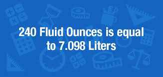 When preparing food in the kitchen at domestic level, the ladies normally measure the quantities using spoons. What Is 240 Fluid Ounces In Liters Convert 240 Fl Oz To L