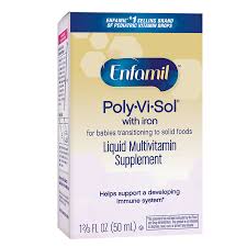 Enfamil Poly Vi Sol With Iron Multivitamin Supplement Drops