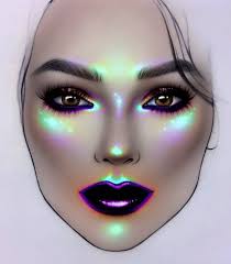 Bold Face Chart Makeup Look Super Pigmented Highlight