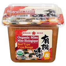 Organic Miso - Red - English French Hikari Miso 1 Organic In Japan Miso Organic Organic Rice
