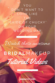 bridal makeup tutorial videos ang savvy