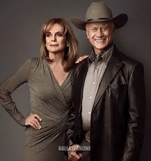 One final photo shoot with Linda Gray and Larry Hagman in 2012. #Dallas