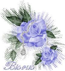 Bisous - fleur bleue
