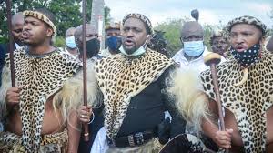Leading the regiments king misuzulu zulu arrives at the khangela royal palace at the memorial service after the burial of queen regent of the zulu nation.picture. High Drama As Queen Mantfombi S Will Names Prince Misuzulu As New Zulu King The Zimbabwe Mail