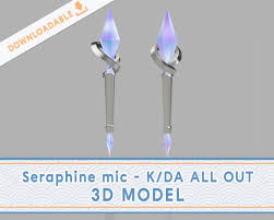 K/DA Seraphine Microphone STL 3D Print File KDA - Etsy