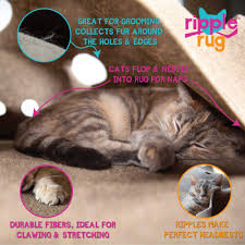 The waffled top layer is designed to catch litter and debris, while any excess loose litter sifts to the bottom layer, where it collects until you are ready to throw it away. Buy The Ripple Rug Cat Activity Play Mat Made In Usa We Are The Manufacturer Online In Poland 122019978159