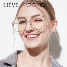 Metal Eye Glasses Frames For Women Vintage Eyewear Frame Chic Lady S Prescription Eyeglasses