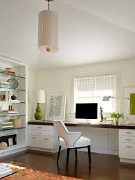 Love This Home Office Colors Wall Length Desk Glass Book Shelves Wood Floors Home Office Decor Contemporary Home Office Home Office Design