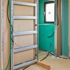 Amenagement Gain De Place Poser Une Porte Coulissant Dans Une Cloison Porte Coulissante Galandage Porte Coulissante Porte Galandage