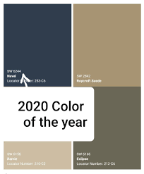 The hot paint colors for the home in 2020. Sherwin Williams 2020 Color Of The Year Naval Sw 6244 Sherwin Williams Colors Trending Paint Colors Exterior Paint Color Combinations
