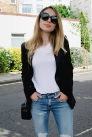 Black Blazer With Jeans For Girls Black Blazer White T Shirt And Jeans Black Blazer Girls Blazers Athletic Fashion