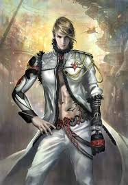 Game Character Revenge Of Dragoon Guy Blue Eyes Cool Blonde Fantasy Fantasy Art Men Black Hair Blue Eyes Fantasy