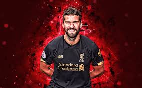 Der brasilianer ist entscheidend darin gewesen, dass liverpool letztes jahr hinten so gut stand. Herunterladen Hintergrundbild 4k Alisson Becker Saison 2019 2020 Brasilianischer Fussballer Torwart Alisson Liverpool Fc Neon Lichter Alisson Ramses Becker Fussball Lfc Premier League Liverpool Fur Desktop Kostenlos Hintergrundbilder Fur