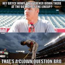 Mlb Memes Twitterissa Mike Trout Is Hitting Lead Off For The Al All Stars Bryce U Mad Http T Co Snfipiktmq