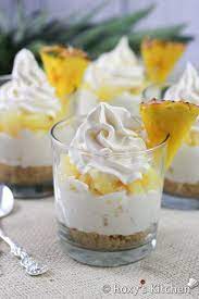 5 Ingredient No Bake Pineapple Cheesecakes In A Cup Roxy S Kitchen Nobakedessert Partydesserts Pineapple Cream Desserts Fun Desserts Pineapple Cheesecake