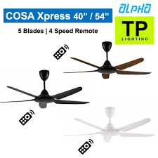 Get it as soon as wed, jun 30. Alpha Cosa Xpress 40 Inch 54 Inch Ceiling Fan With 5 Blades 4 Speed Remote 40 54 Shopee Malaysia