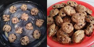 Scoop dengan pencedok ice cream atau sudukan adunan di atas dulang dengan jarak yang jauh kerana biskut akan mengembang apabila dibakar. Resipi Mudah Coklat Chip Ala Famous Amos Guna Air Fryer Dijamin Sedap Yang Raih 1k Shares