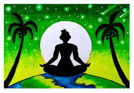International yoga day drawing with oil pastels easy way youtube. Easy Drawing Sa Yoga Day Drawing Yogaday Facebook