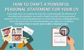 Untruths are easy to uncover and lying on your cv is a criminal offence. How To Write A Powerful Personal Statement For Your Cv Infographic Inspiring Interns Blog