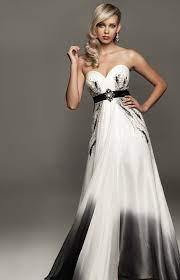 30 Ideas Of Beautiful Black And White Wedding Dresses Black White Wedding Dress Colored Wedding Dresses Wedding Dresses