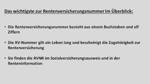 Dabei ist egal wo sie krankenversichert sind. Rentenversicherungsnummer Finden Und Den Aufbau Verstehen