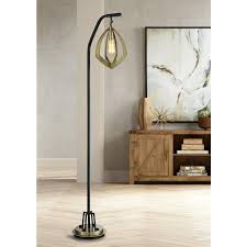 With a vintage soft gold finish and a classic white linen shade, the table lamp is a perfect picture of refined vintage design with a modern twist. Rogerton Antique Brass Metal Hanging Lantern Floor Lamp 69m73 Lamps Plus